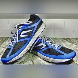 Size 8 - Newton Energy NR Men’s Running Shoes. Black Blue Sneakers. 004313. EUC